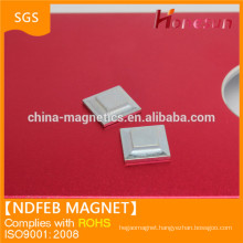 Rare earth N52 ndfeb block magnet Ni coated sample